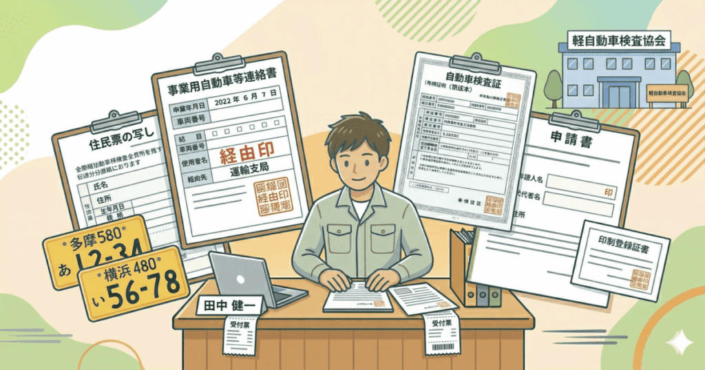 黒ナンバー必要書類軽自動車検査協会