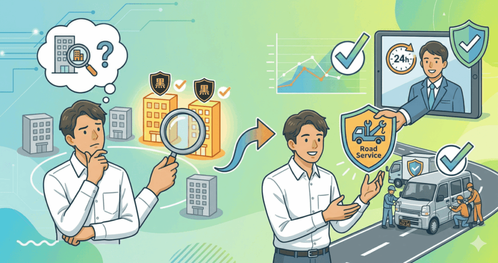 【個人事業主向け】黒ナンバーの任意保険の選び方