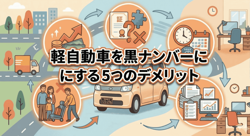 黒ナンバーのデメリット