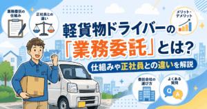 軽貨物ドライバーの「業務委託」とは？仕組みや正社員との違いを解説