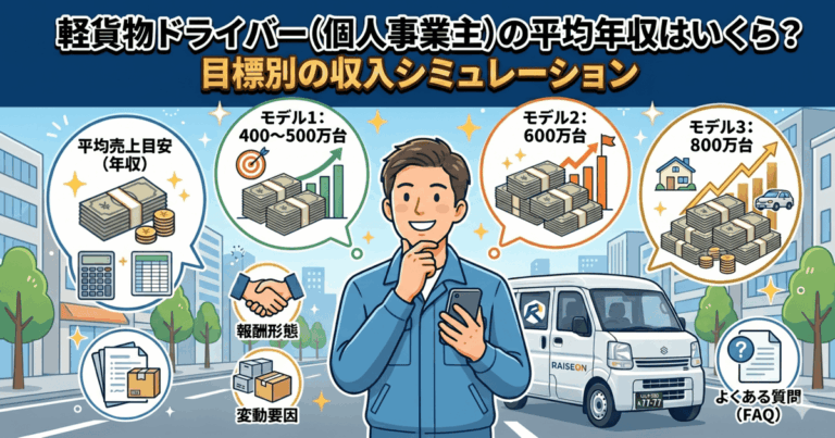 軽貨物ドライバー個人事業主シミュレーション