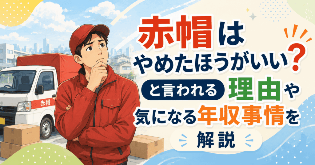 赤帽はやめたほうがいい？と言われる理由や気になる年収事情を解説